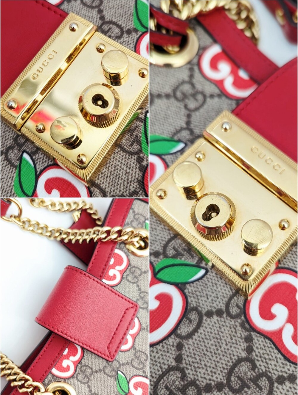 Gucci Limited Edition Padlock Small GG Supreme Apple Bag Shoulder Bag - Picture 3 of 14